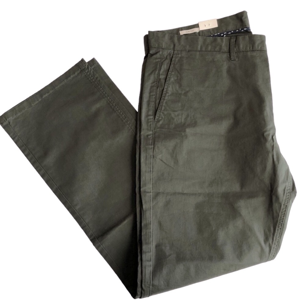 7 Diamonds Journey Olive Straight Leg  Chinos 36 x 32 - Picture 6 of 16